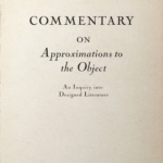 Commentary on Approximations to the Object